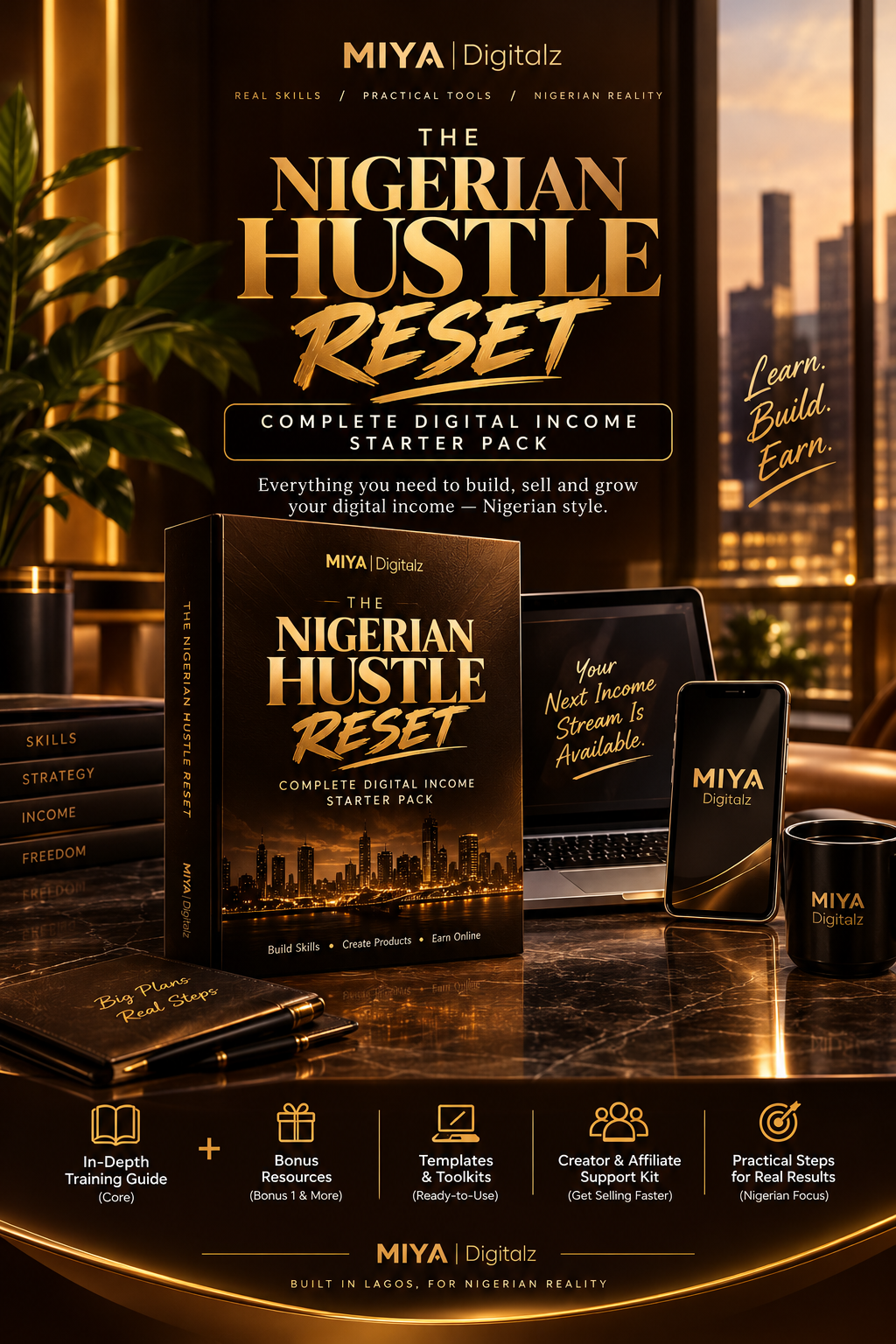 The Nigerian Hustle Reset - Complete Digital Income Starter Pack by Miya Digitalz